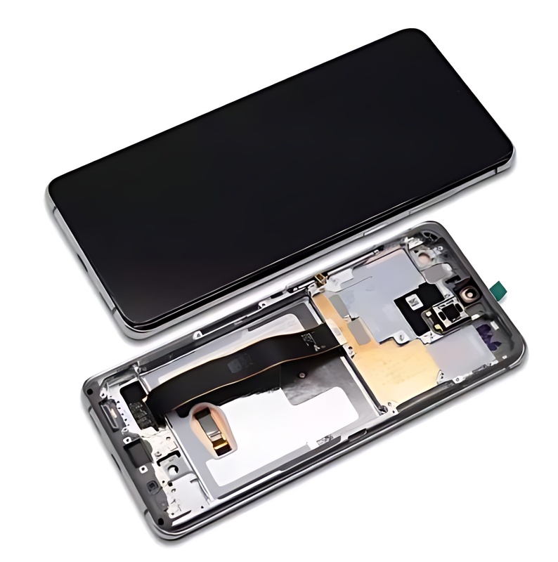 Genuine Samsung Galaxy S20 Ultra , G988 - Replacement AMOLED Touch Screen Assembly With Chassis - Cloud White - Authorised Refurbished - GH82 - 22327C