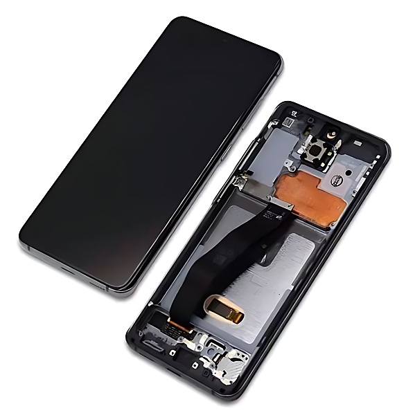 Genuine Samsung Galaxy S20 , G980 - Replacement AMOLED Touch Screen Assembly With Chassis - Cosmic Grey - Authorised Refurbished - GH82 - 22131A
