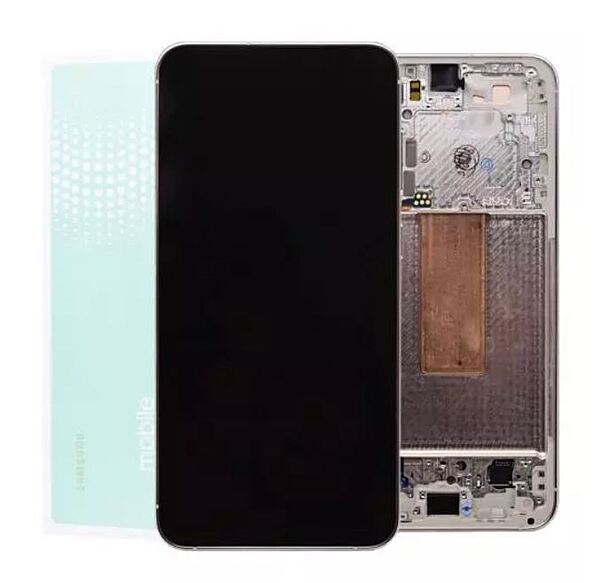 Genuine Samsung S23 Plus , S916 - Replacement AMOLED Touch Screen Assembly With Chassis - Cream - Service Pack - GH82 - 30477B