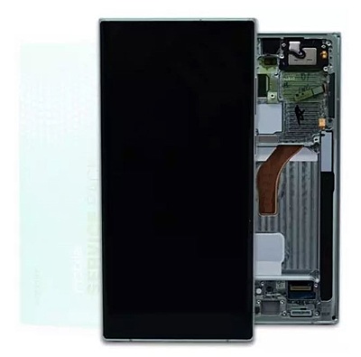 Genuine Samsung S22 Ultra , S908 - Replacement AMOLED Touch Screen Assembly With Chassis - Green - Service Pack - GH82 - 27488D