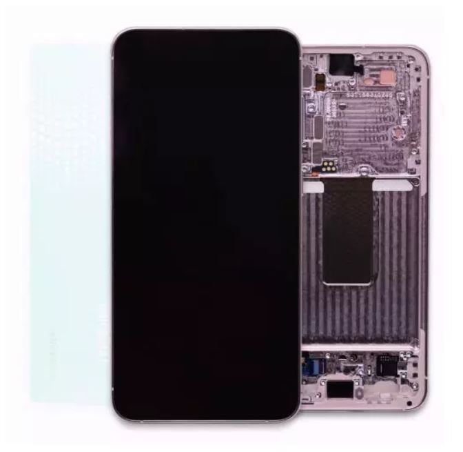 Genuine Samsung S23 , S911 - Replacement AMOLED Touch Screen Assembly With Chassis - Lavender - Service Pack - GH82 - 30481D
