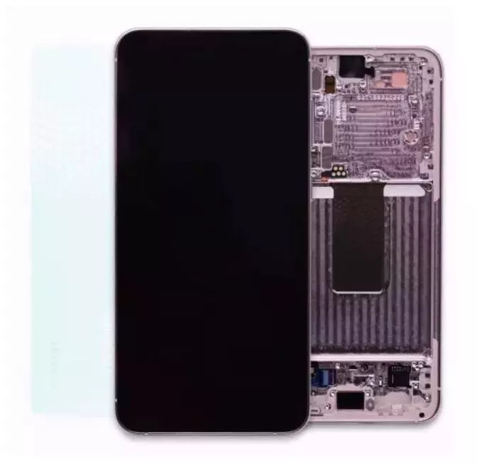 Genuine Samsung S23 , S911 - Replacement AMOLED Touch Screen Assembly With Chassis - Lavender - Service Pack - GH82 - 30481D
