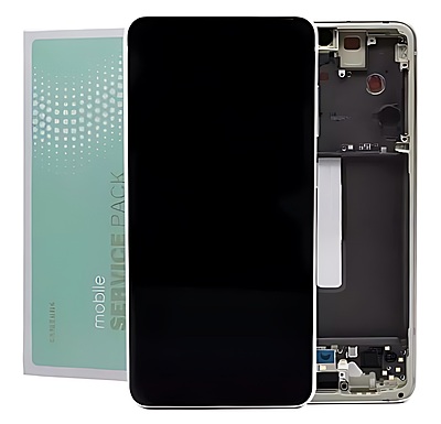 Genuine Samsung S21 FE , G990 - Replacement AMOLED Touch Screen Assembly With Chassis - Olive - Service Pack - GH82 - 26420C