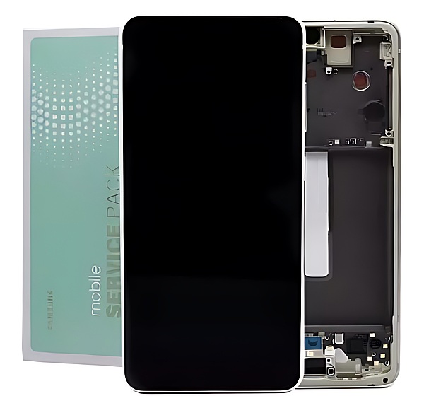 Genuine Samsung S21 FE , G990 - Replacement AMOLED Touch Screen Assembly With Chassis - Olive - Service Pack - GH82 - 26420C