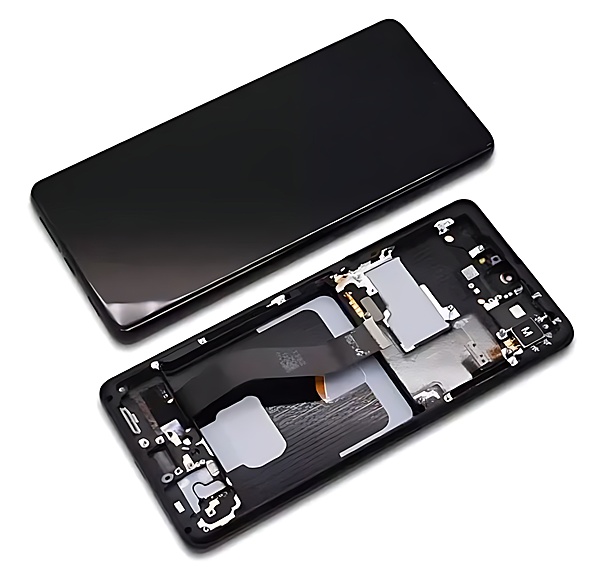 Genuine Samsung Galaxy S21 Ultra , G998 - Replacement AMOLED Touch Screen Assembly With Chassis - Phantom Black - Authorised Refurbished - GH82 - 26036A