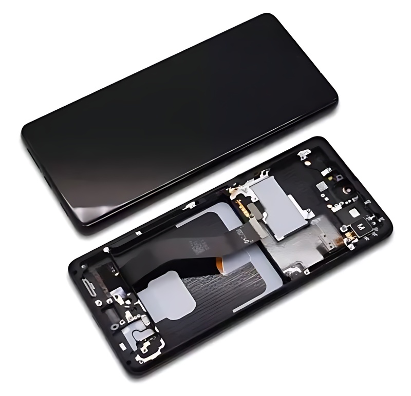 Genuine Samsung Galaxy S21 Ultra , G998 - Replacement AMOLED Touch Screen Assembly With Chassis - Phantom Black - Authorised Refurbished - GH82 - 26036A