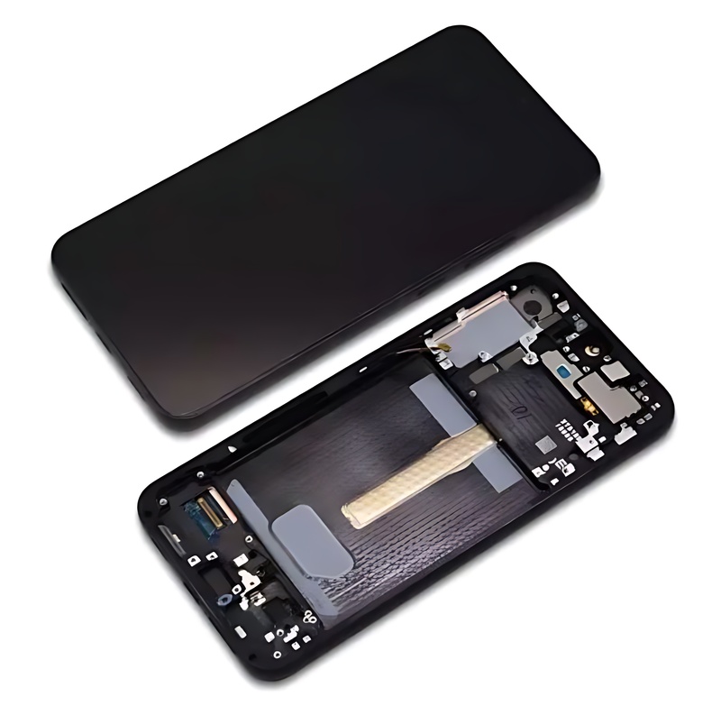 Genuine Samsung Galaxy S22 Plus , S906 - Replacement AMOLED Touch Screen Assembly With Chassis - Phantom Black - Authorised Refurbished - GH82 - 27500A