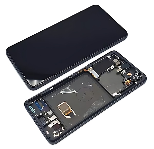 Genuine Samsung Galaxy S21 5G , G991 - Replacement AMOLED Touch Screen Assembly With Chassis - Phantom Grey - Reclaimed (Grade B)