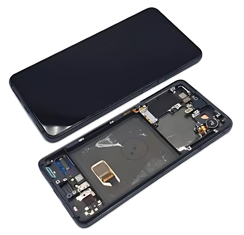 Genuine Samsung Galaxy S21 5G , G991 - Replacement AMOLED Touch Screen Assembly With Chassis - Phantom Grey - Reclaimed (Grade B)