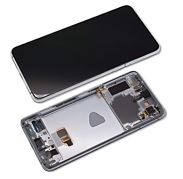 Genuine Samsung Galaxy S21 Plus , G996 - Replacement AMOLED Touch Screen Assembly With Chassis - Phantom Silver - Authorised Refurbished - GH82 - 24744C