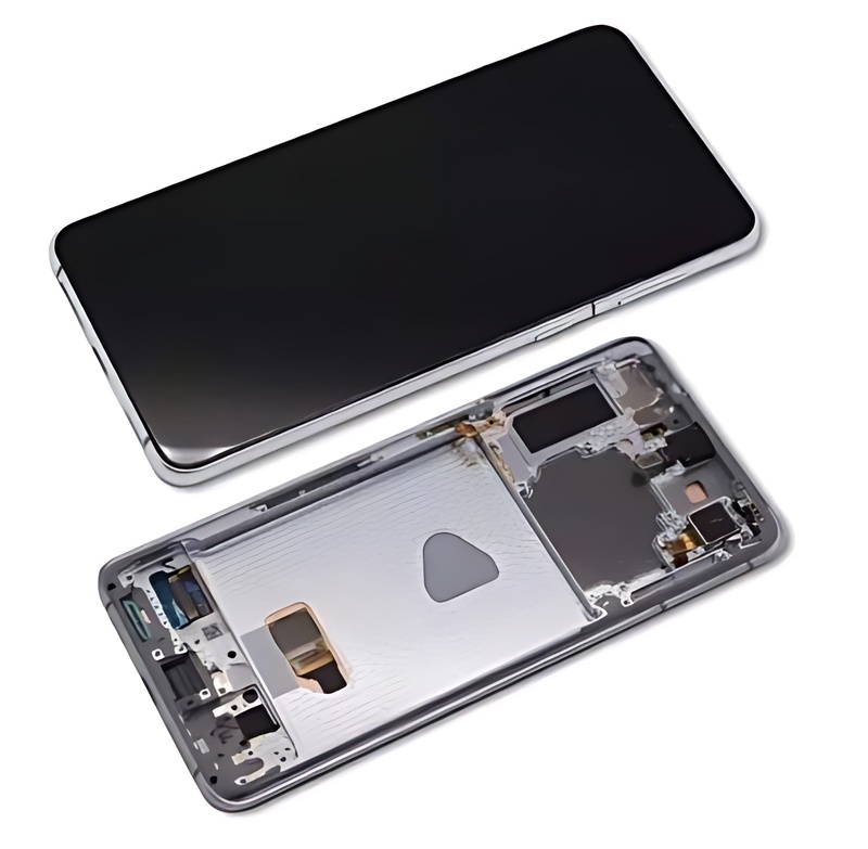 Genuine Samsung Galaxy S21 Plus , G996 - Replacement AMOLED Touch Screen Assembly With Chassis - Phantom Silver - Authorised Refurbished - GH82 - 24744C