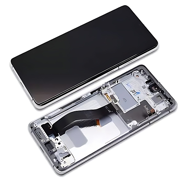 Genuine Samsung Galaxy S21 Ultra , G998 - Replacement AMOLED Touch Screen Assembly With Chassis - Phantom Silver - Authorised Refurbished - GH82 - 26036B