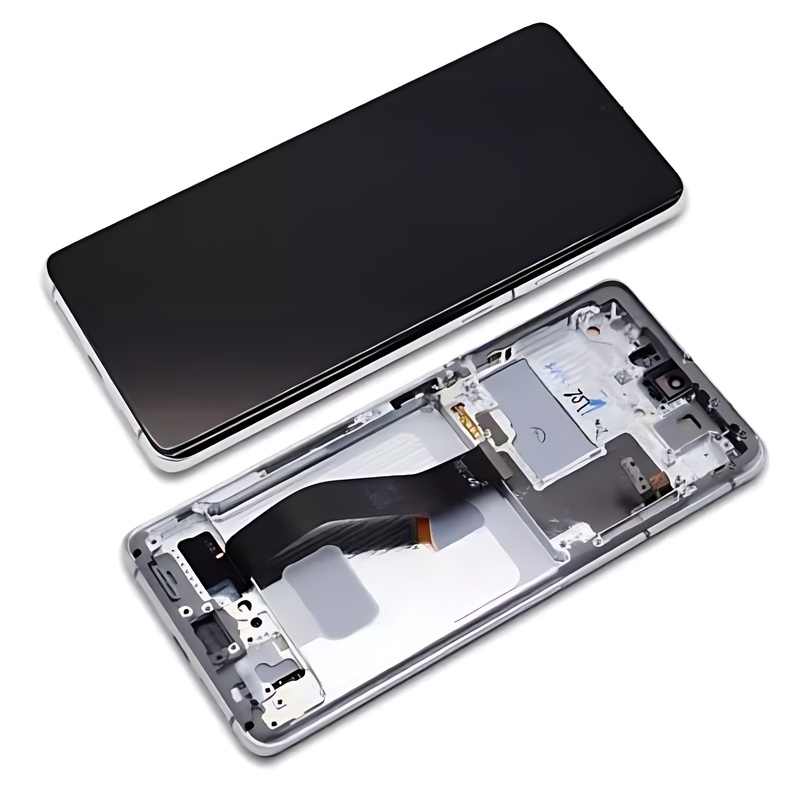 Genuine Samsung Galaxy S21 Ultra , G998 - Replacement AMOLED Touch Screen Assembly With Chassis - Phantom Silver - Authorised Refurbished - GH82 - 26036B