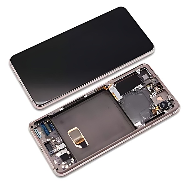 Genuine Samsung Galaxy S21 , G991 - Replacement AMOLED Touch Screen Assembly With Chassis - Phantom Violet - Authorised Refurbished - GH82 - 24716B