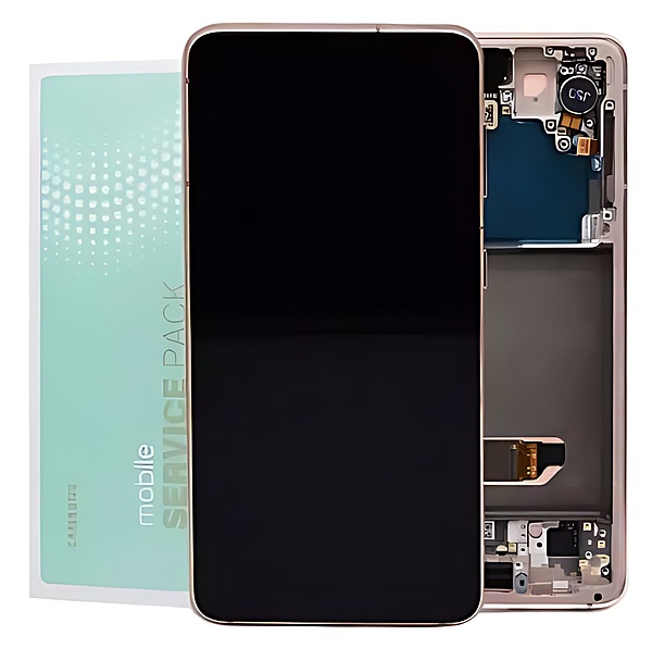 Genuine Samsung S21 5G , G991 - Replacement AMOLED Touch Screen Assembly With Chassis - Phantom Violet - Service Pack - GH82 - 24544B