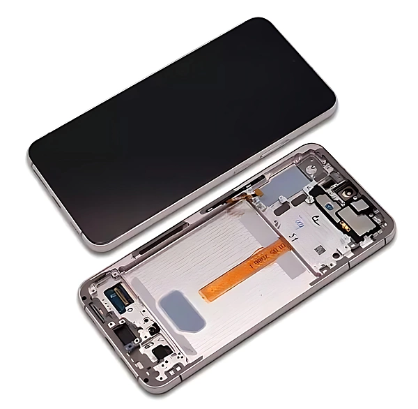 Genuine Samsung Galaxy S22 Plus , S906 - Replacement AMOLED Touch Screen Assembly With Chassis - Pink Gold - Authorised Refurbished - GH82 - 27500D