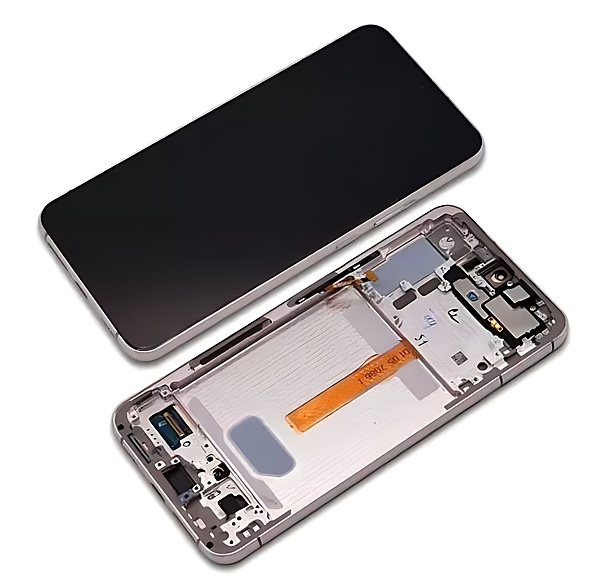 Genuine Samsung Galaxy S22 Plus , S906 - Replacement AMOLED Touch Screen Assembly With Chassis - Pink Gold - Authorised Refurbished - GH82 - 27500D