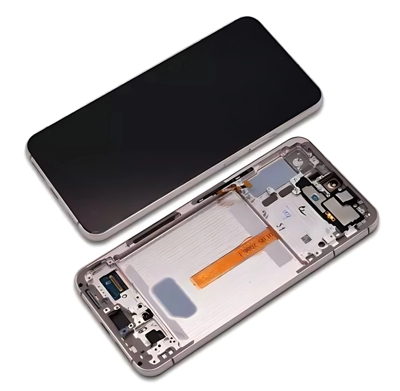 Genuine Samsung Galaxy S22 Plus , S906 - Replacement AMOLED Touch Screen Assembly With Chassis - Pink Gold - Authorised Refurbished - GH82 - 27500D