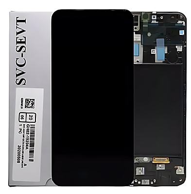 For Samsung A50 , A505 - Replacement AMOLED Touch Screen Assembly With Chassis - Service Pack - GH82 - 19204A