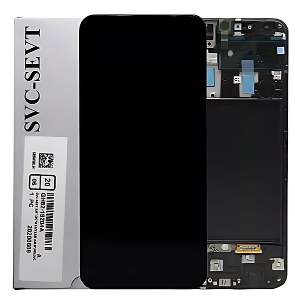 For Samsung A50 , A505 - Replacement AMOLED Touch Screen Assembly With Chassis - Service Pack - GH82 - 19204A