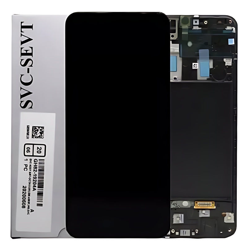 For Samsung A50 , A505 - Replacement AMOLED Touch Screen Assembly With Chassis - Service Pack - GH82 - 19204A