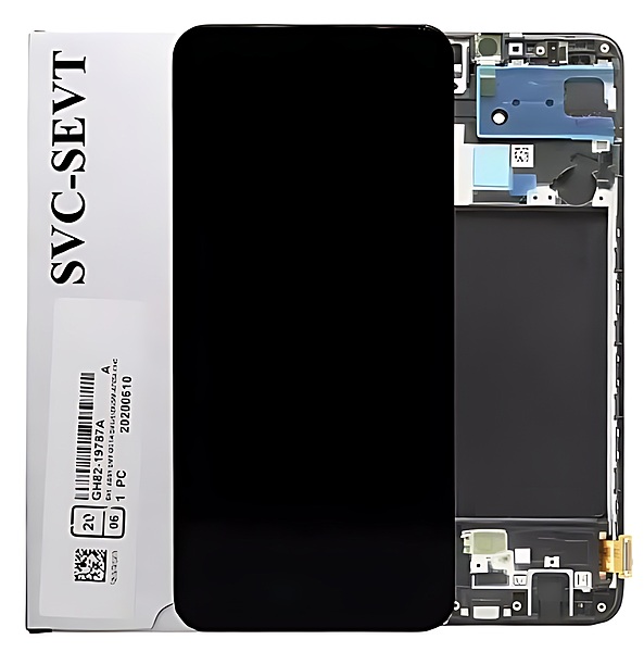 For Samsung A70 , A705 - Replacement AMOLED Touch Screen Assembly With Chassis - Service Pack - GH82 - 19747A