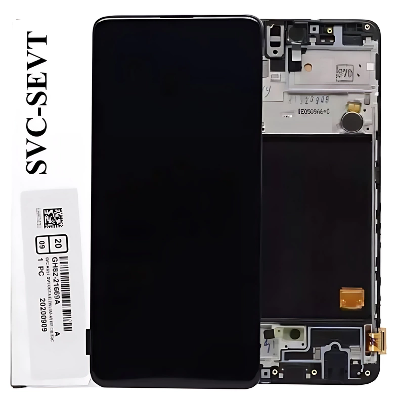 Genuine Samsung A51 , A515 - Replacement AMOLED Touch Screen Assembly With Chassis - Service Pack - GH82 - 21669A