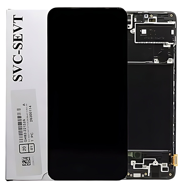 Genuine Samsung A71 , A715 - Replacement AMOLED Touch Screen Assembly With Chassis - Service Pack - GH82 - 22152A