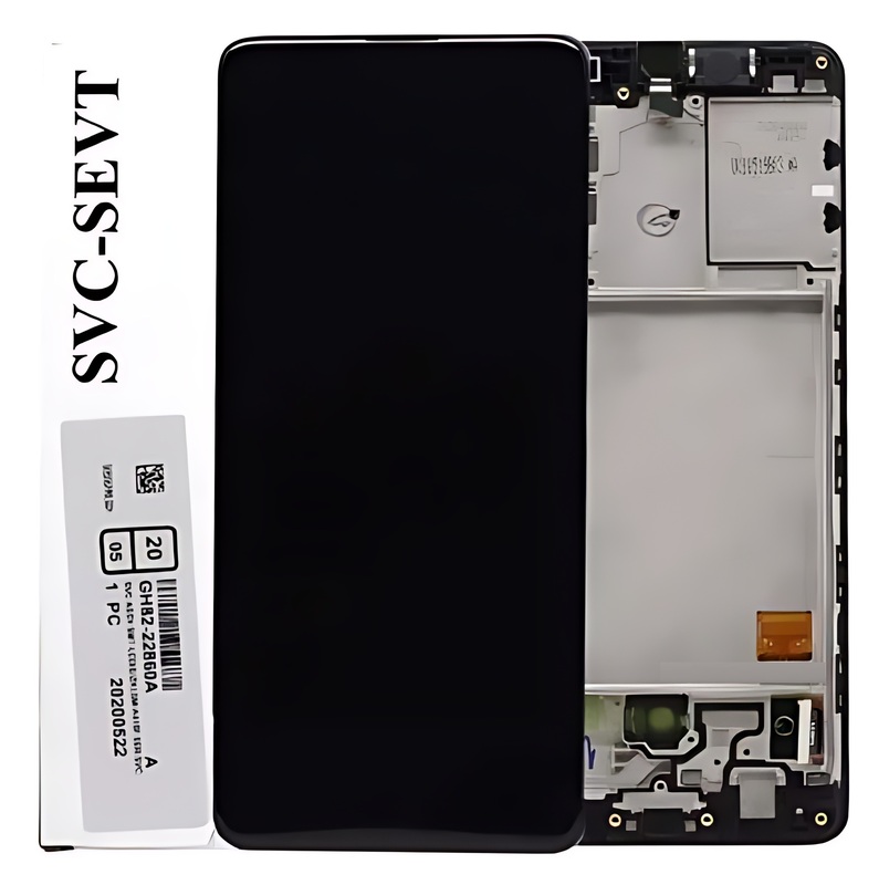 For Samsung A41 , A415 - Replacement AMOLED Touch Screen Assembly With Chassis - Service Pack - GH82 - 23019A