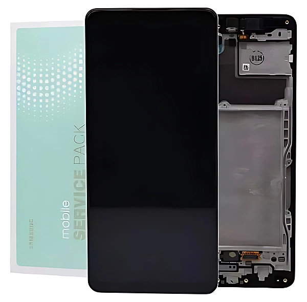 For Samsung A42 5G , A426 - Replacement AMOLED Touch Screen Assembly With Chassis - Service Pack - GH82 - 24375A