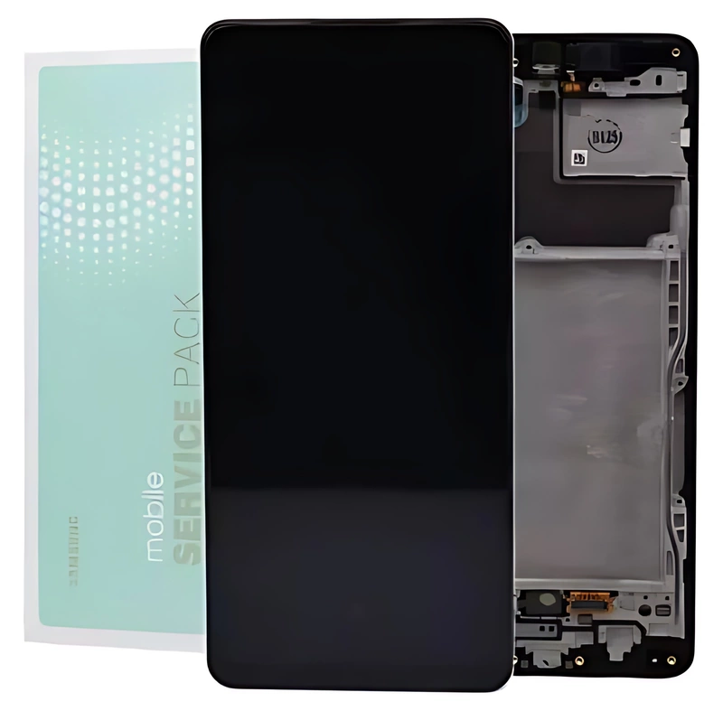 For Samsung A42 5G , A426 - Replacement AMOLED Touch Screen Assembly With Chassis - Service Pack - GH82 - 24375A