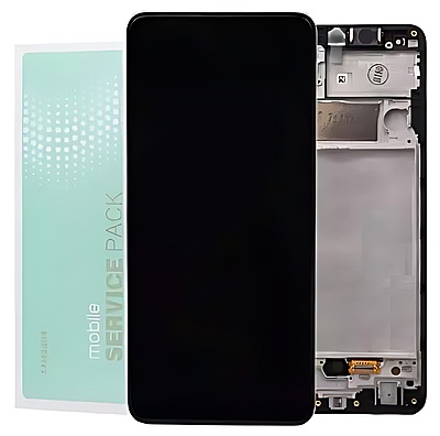Genuine Samsung A32 , A325 - Replacement AMOLED Touch Screen Assembly With Chassis - Service Pack - GH82 - 25566A