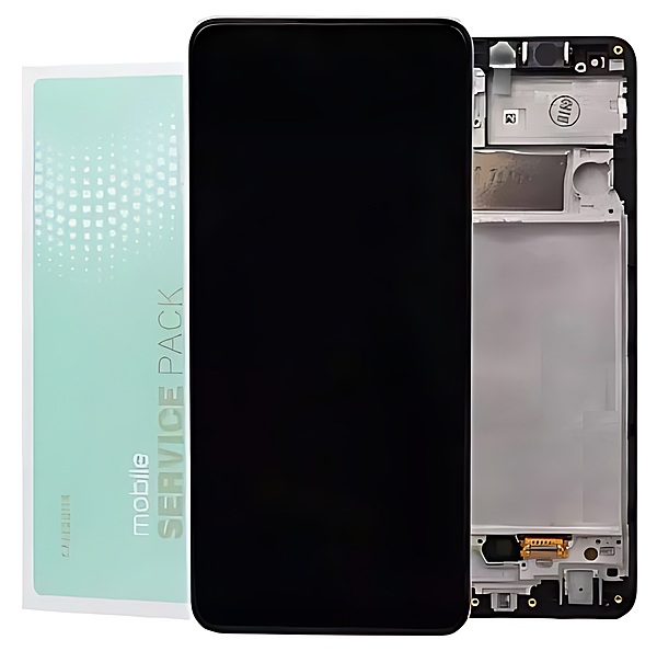 Genuine Samsung A32 , A325 - Replacement AMOLED Touch Screen Assembly With Chassis - Service Pack - GH82 - 25566A