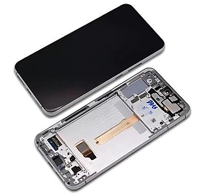 Genuine Samsung Galaxy S22 Plus , S906 - Replacement AMOLED Touch Screen Assembly With Chassis - White - Authorised Refurbished - GH82 - 27501B