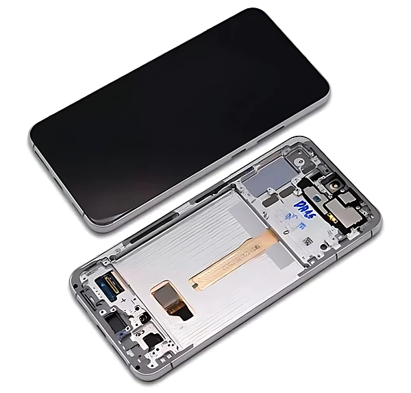 Genuine Samsung Galaxy S22 Plus , S906 - Replacement AMOLED Touch Screen Assembly With Chassis - White - Authorised Refurbished - GH82 - 27501B