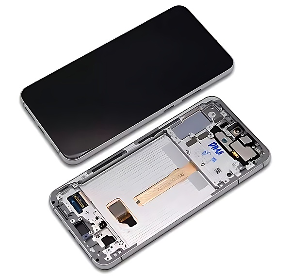 Genuine Samsung Galaxy S22 Plus , S906 - Replacement AMOLED Touch Screen Assembly With Chassis - White - Authorised Refurbished - GH82 - 27501B