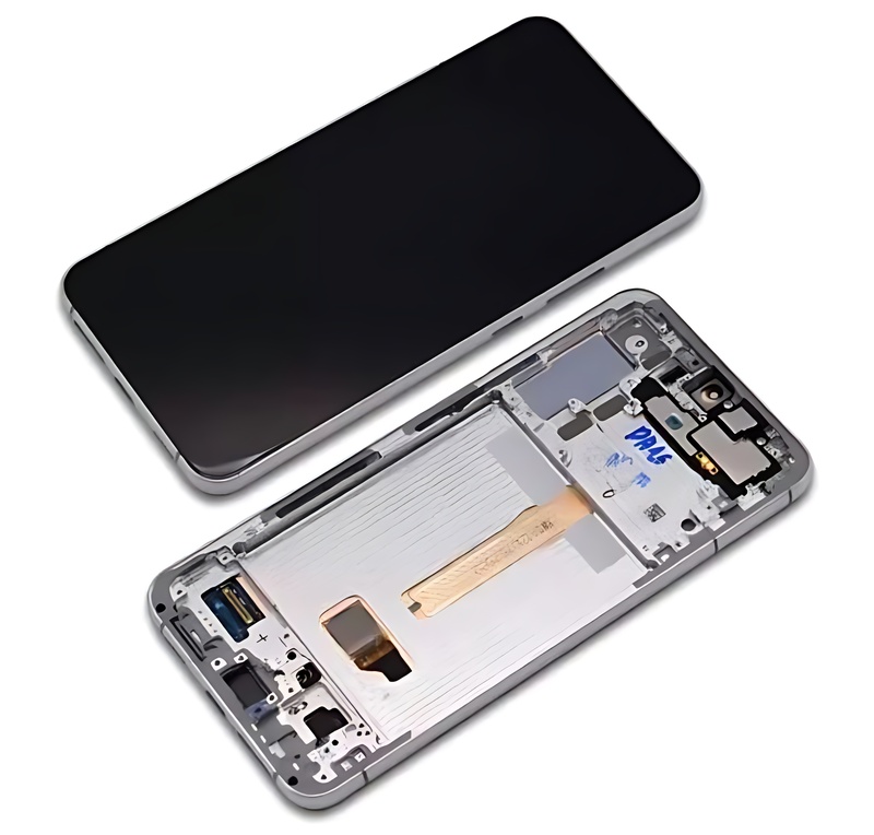 Genuine Samsung Galaxy S22 Plus , S906 - Replacement AMOLED Touch Screen Assembly With Chassis - White - Authorised Refurbished - GH82 - 27501B