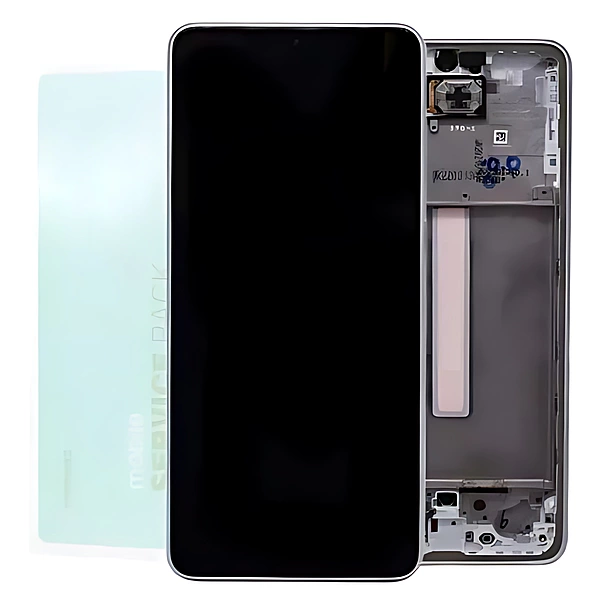 For Samsung A33 5G , A336 - Replacement AMOLED Touch Screen Assembly With Chassis - White - Service Pack - GH82 - 28143B
