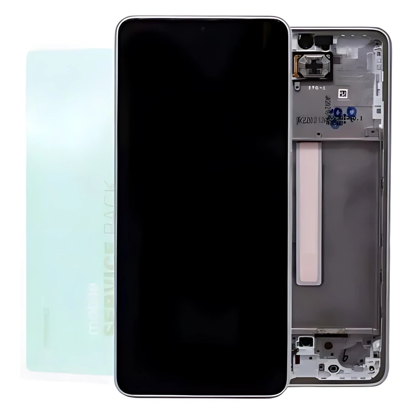 For Samsung A33 5G , A336 - Replacement AMOLED Touch Screen Assembly With Chassis - White - Service Pack - GH82 - 28143B