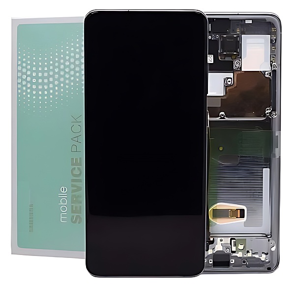 Genuine Samsung S20 Ultra , G988 - Replacement AMOLED Touch Screen Assembly With Chassis No Camera - Cosmic Grey - Service Pack - GH82 - 26032B