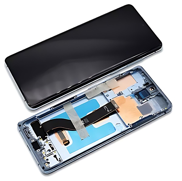 Samsung Galaxy S20 Plus , G985 - Replacement AMOLED Touch Screen Assembly With Frame - Blue