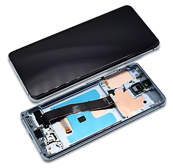 Samsung Galaxy S20 , G980 - Replacement AMOLED Touch Screen Assembly With Frame - Blue