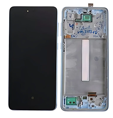 For Samsung Galaxy A33 5G , A336 - Replacement AMOLED Touch Screen Assembly With Frame - Blue
