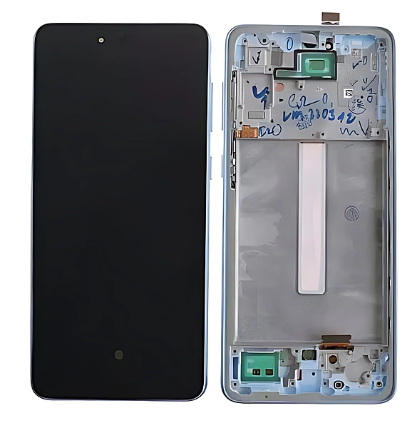 For Samsung Galaxy A33 5G , A336 - Replacement AMOLED Touch Screen Assembly With Frame - Blue