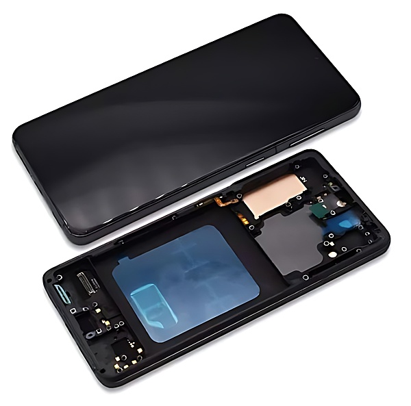 Samsung Galaxy S21 , G991 - Replacement AMOLED Touch Screen Assembly With Frame - Grey