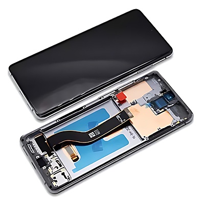 Samsung Galaxy S20 Plus , G985 - Replacement AMOLED Touch Screen Assembly With Frame - Grey