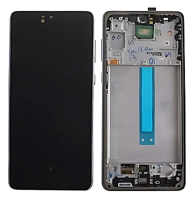 For Samsung Galaxy A73 5G , A736 - Replacement AMOLED Touch Screen Assembly With Frame - Grey