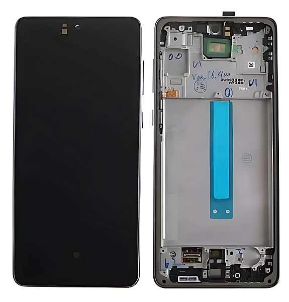 For Samsung Galaxy A73 5G , A736 - Replacement AMOLED Touch Screen Assembly With Frame - Grey