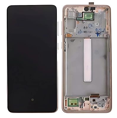 For Samsung Galaxy A33 5G , A336 - Replacement AMOLED Touch Screen Assembly With Frame - Peach