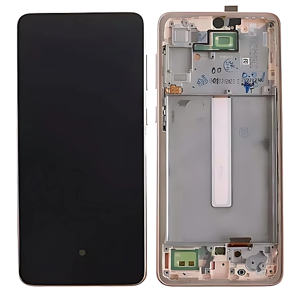 For Samsung Galaxy A33 5G , A336 - Replacement AMOLED Touch Screen Assembly With Frame - Peach